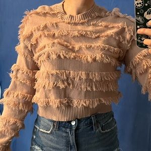 Lulus Fringe Sweater